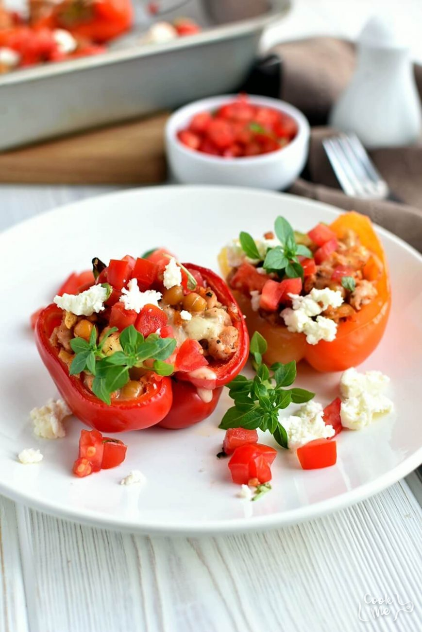 Mediterranean Stuffed Peppers Recipe Cook Me Recipes