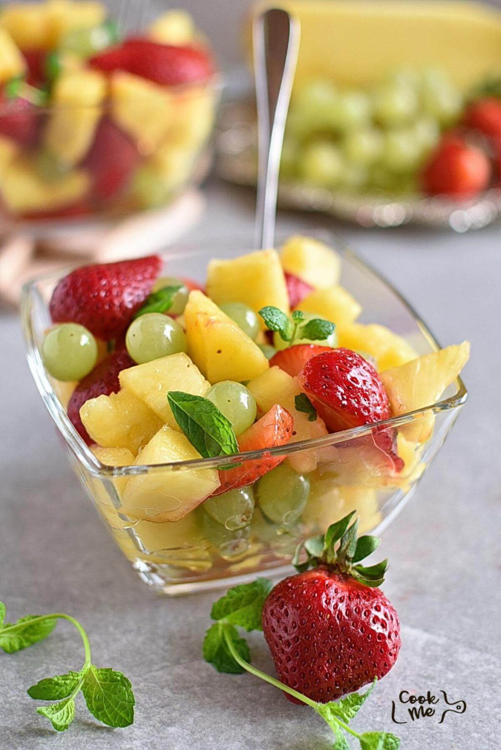 Minty Pineapple Fruit Salad Recipe Cook Me Recipes