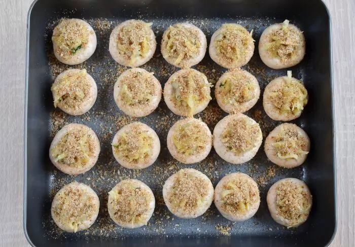 Step 7 - Cheese Stuffed Mushrooms