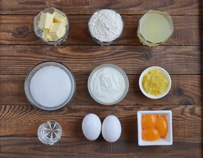 Ingredients for Classic Lemon Tart