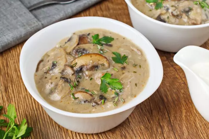 Step 6 - Cream of Mushroom Soup