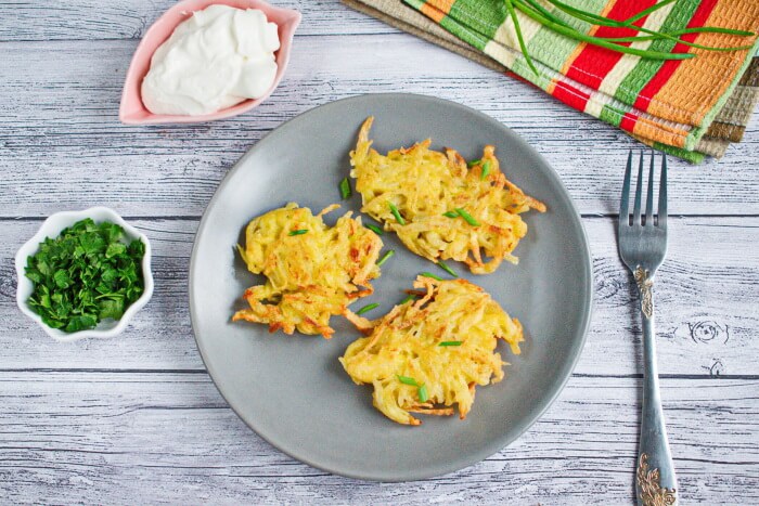 Crispy Potato Pancakes Recipe - Best Recioes with potato - Tasty Potato Pancakes