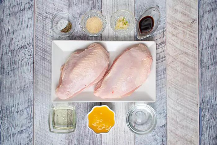 Ingredients for Easy Honey Garlic Chicken