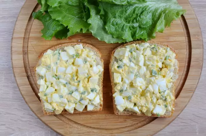 Step 2 - Egg Mayo Sandwich