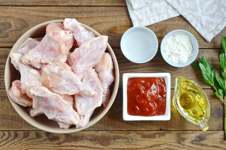 Ingredients for Keto Flaming Hot Chicken Wings