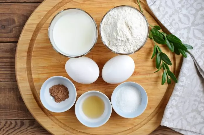 Ingredients for Cinnamon French Toast Waffles