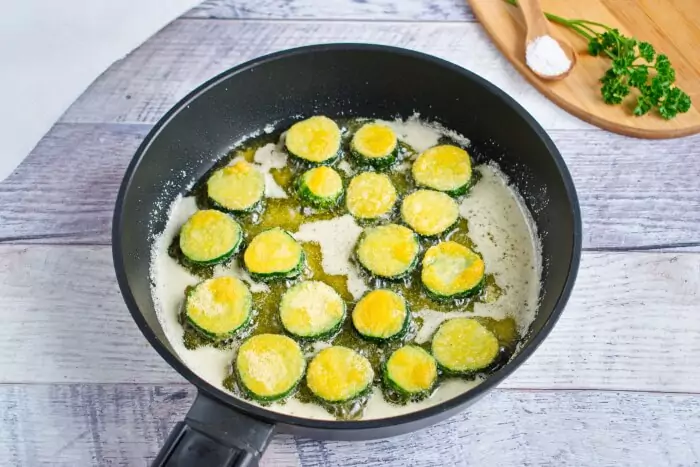 Step 3 - Fried Cucumber Rounds