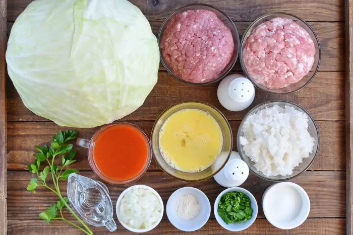 Ingredients for Authentic Halupki