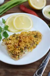 Herb-Baked Fish with Crispy Crumb