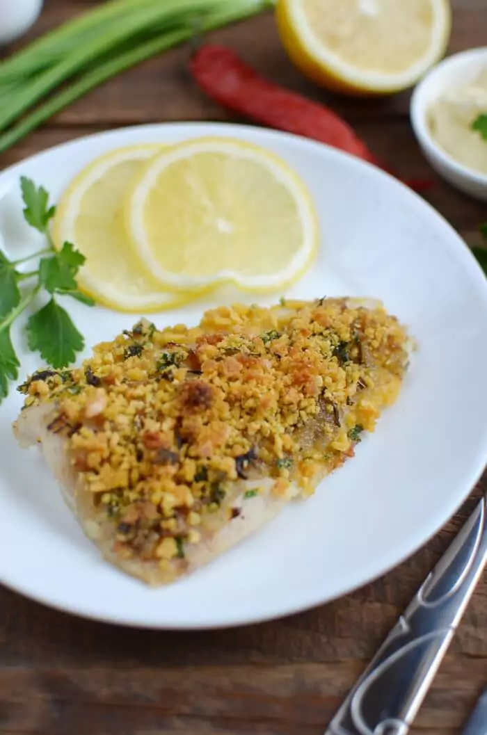 Herb-Baked Fish with Crispy Crumb