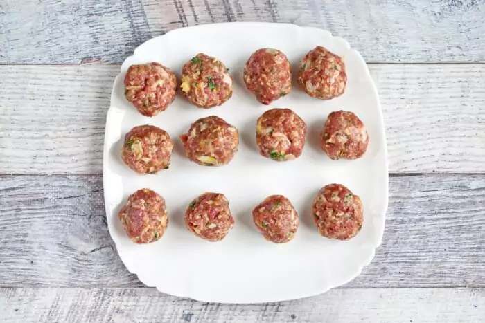 Step 2 - Juicy Beef Meatballs