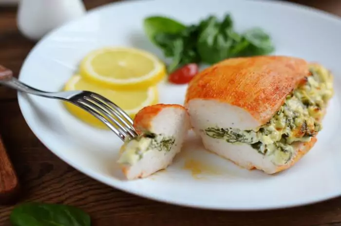 Keto Spinach Stuffed Chicken