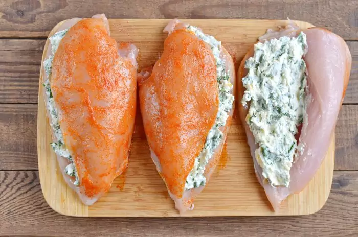 Step 5 - Keto Spinach Stuffed Chicken