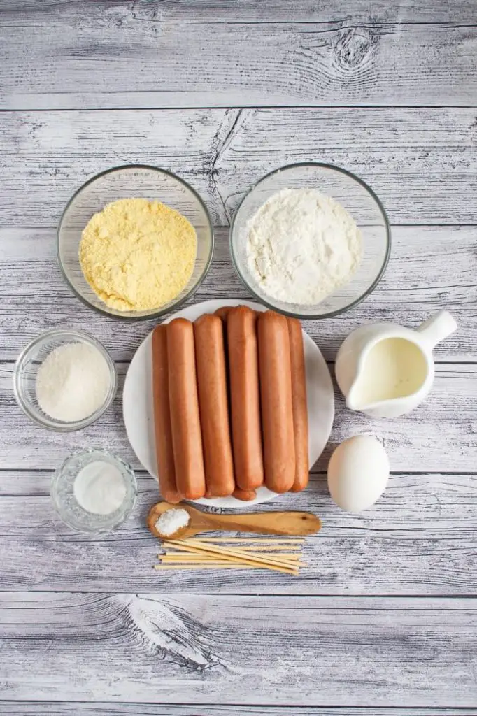 Ingredients for Mini Corn Dogs
