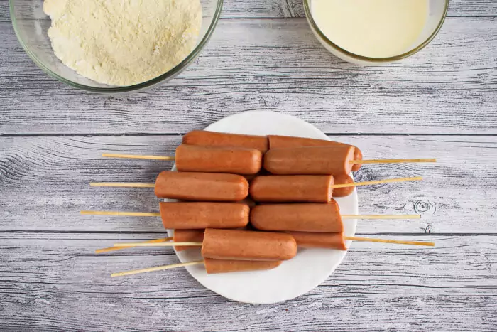 Step 1 - Mini Corn Dogs