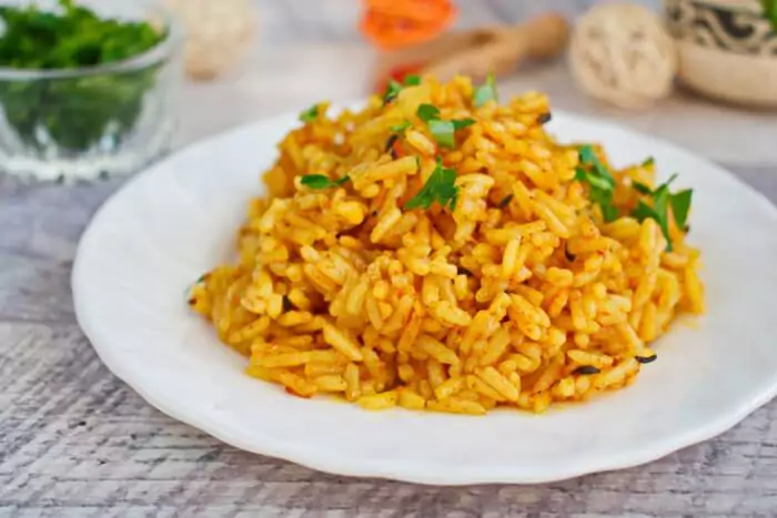 Step 7 - One Pan Spiced Tomato Rice