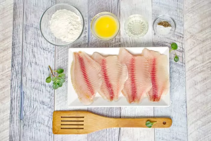 Ingredients for Pan-Fried Tilapia Fillets