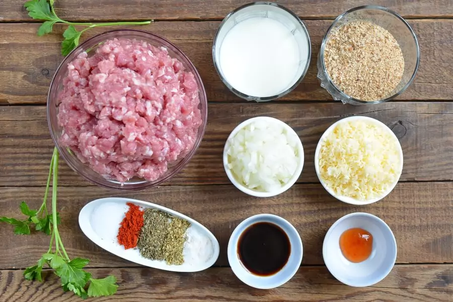 Ingredients for Eggless Meatballs