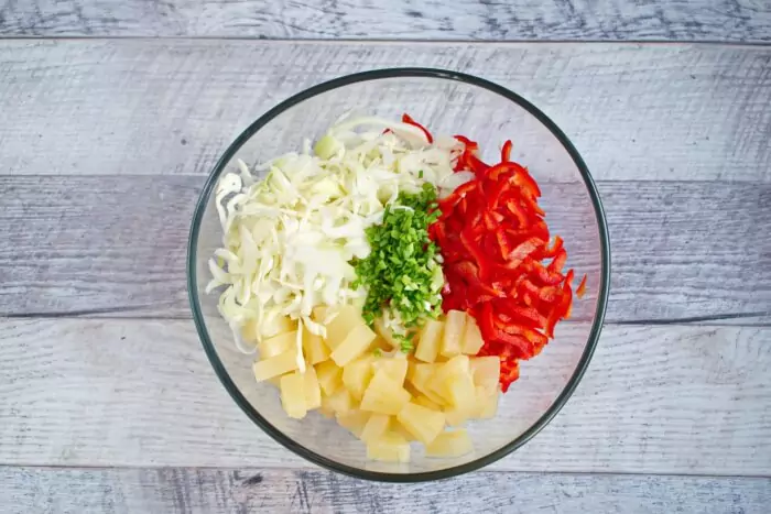 Step 1 - Pineapple Slaw