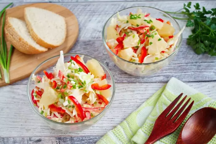 Step 4 - Pineapple Slaw