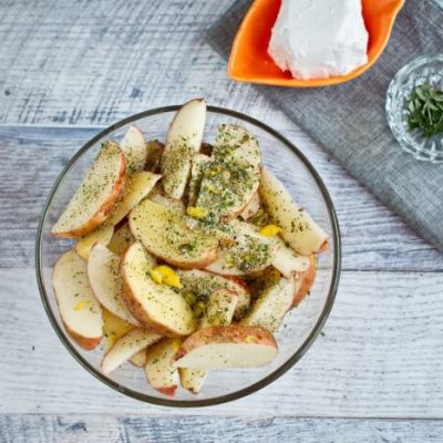 Greek Potato Wedges with Feta recipe - step 3