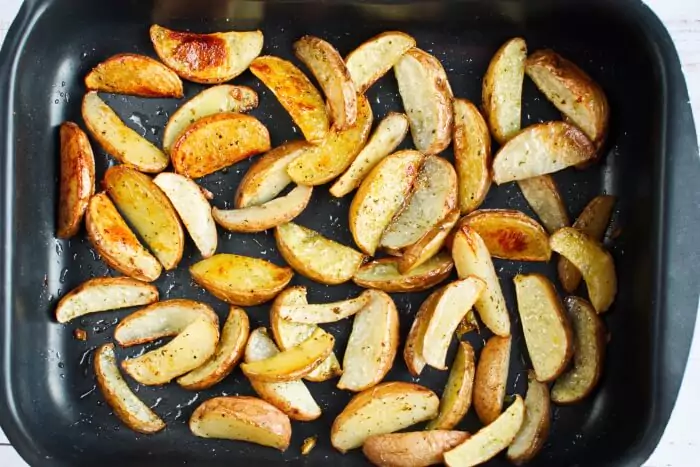 Step 4 - Greek Potato Wedges with Feta