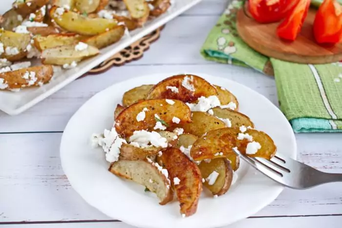 Step 6 - Greek Potato Wedges with Feta