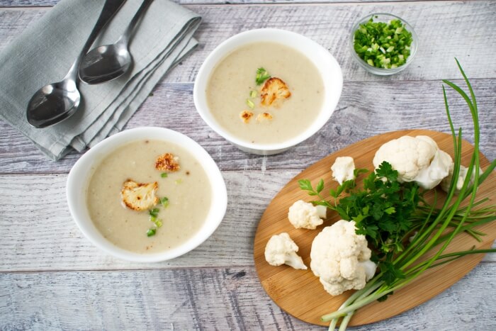 Roasted Cauliflower Soup Recipe - Vegan Soup Recipe - Cauliflower Soup Simply Recipes