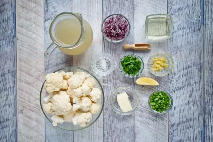 Ingredients for Roasted Cauliflower Soup