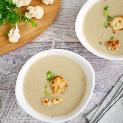 Roasted Cauliflower Soup Recipe - Vegan Soup Recipe - Cauliflower Soup Simply Recipes