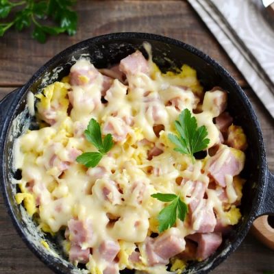 Spam and Egg Low-Carb Breakfast Recipe - Quick and Easy Breafast Ideas - Spam and Egg Keto Breakfast
