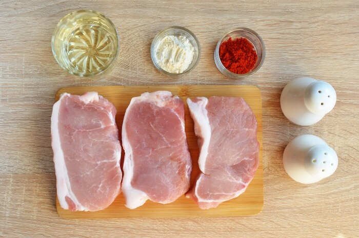 Ingridiens for Keto Spiced Baked Pork Chops