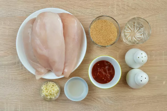 Ingredients for Spicy Baked Chicken