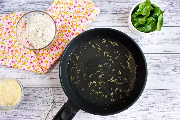 Step 1 - Spinach Parmesan Risotto