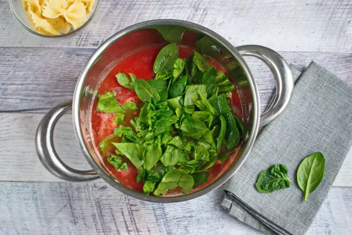 Step 2 - Tomato Florentine Soup