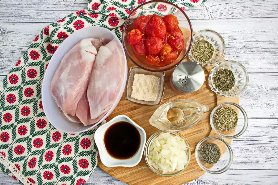 Ingredients for Braised Balsamic Chicken