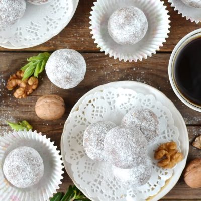 How to serve Cocoa and Nut Rum Balls