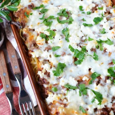 How to Cook Baked Spaghetti Casserole Recipe - Baked Spaghetti Casserole with Cream Cheese