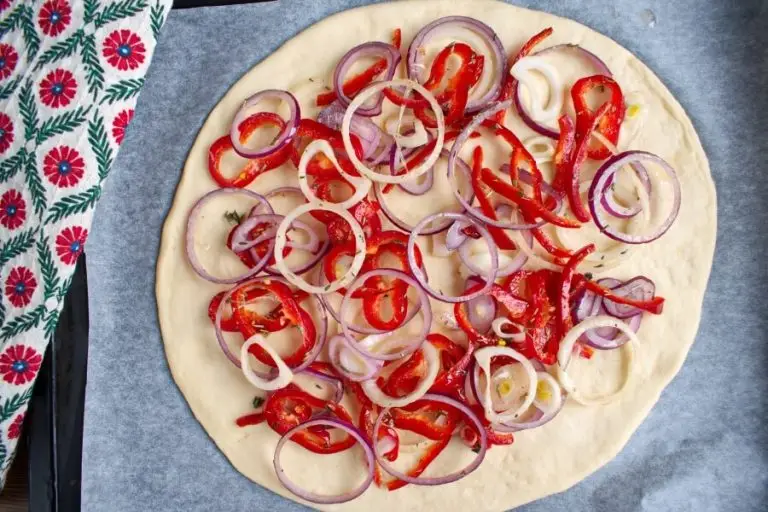 Step 3 - Bell Pepper and Feta Pizza