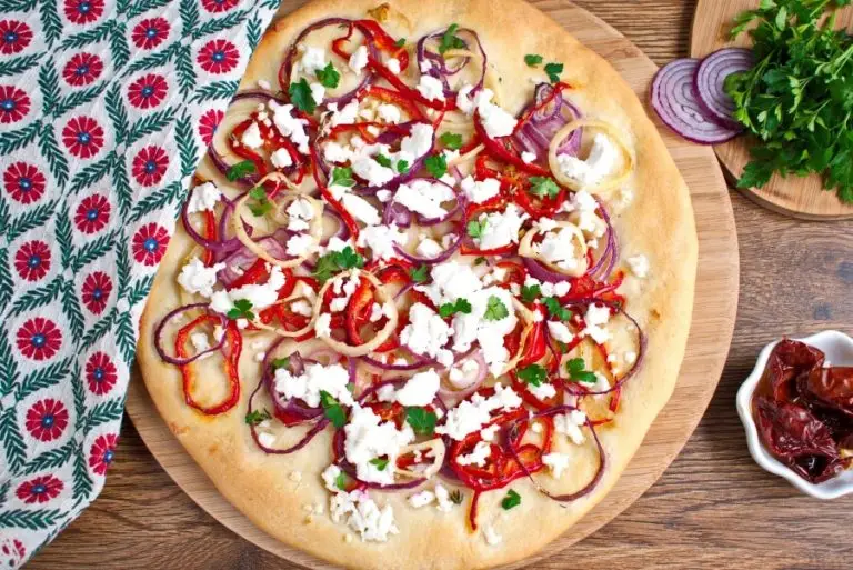 Step 5 - Bell Pepper and Feta Pizza