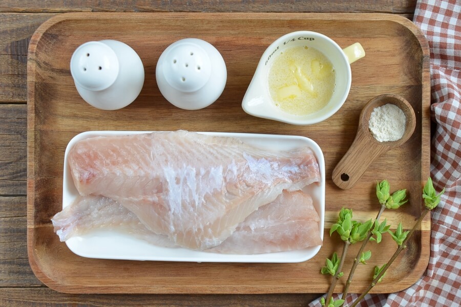 Ingridiens for Broiled Walleye Fillets