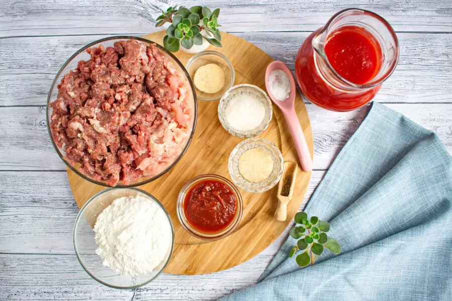 Ingredients for Egg-Free BBQ Meatloaf