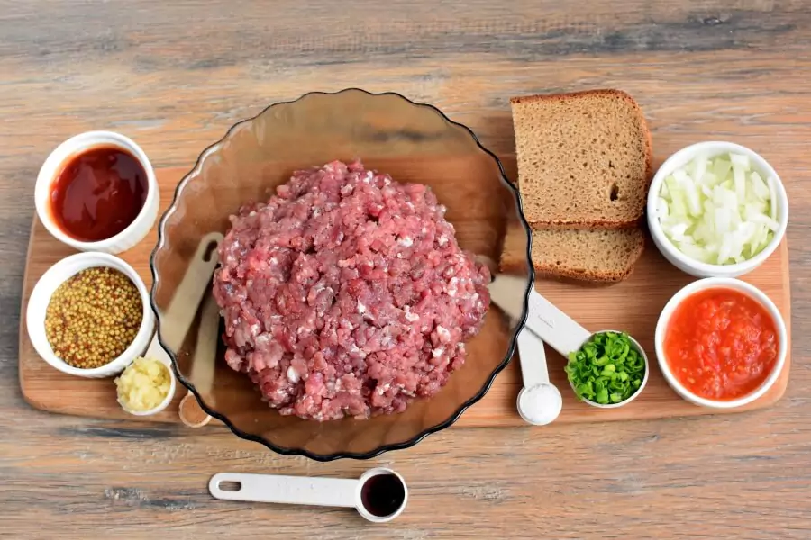 Ingredients for Eggless Firehouse Meatloaf
