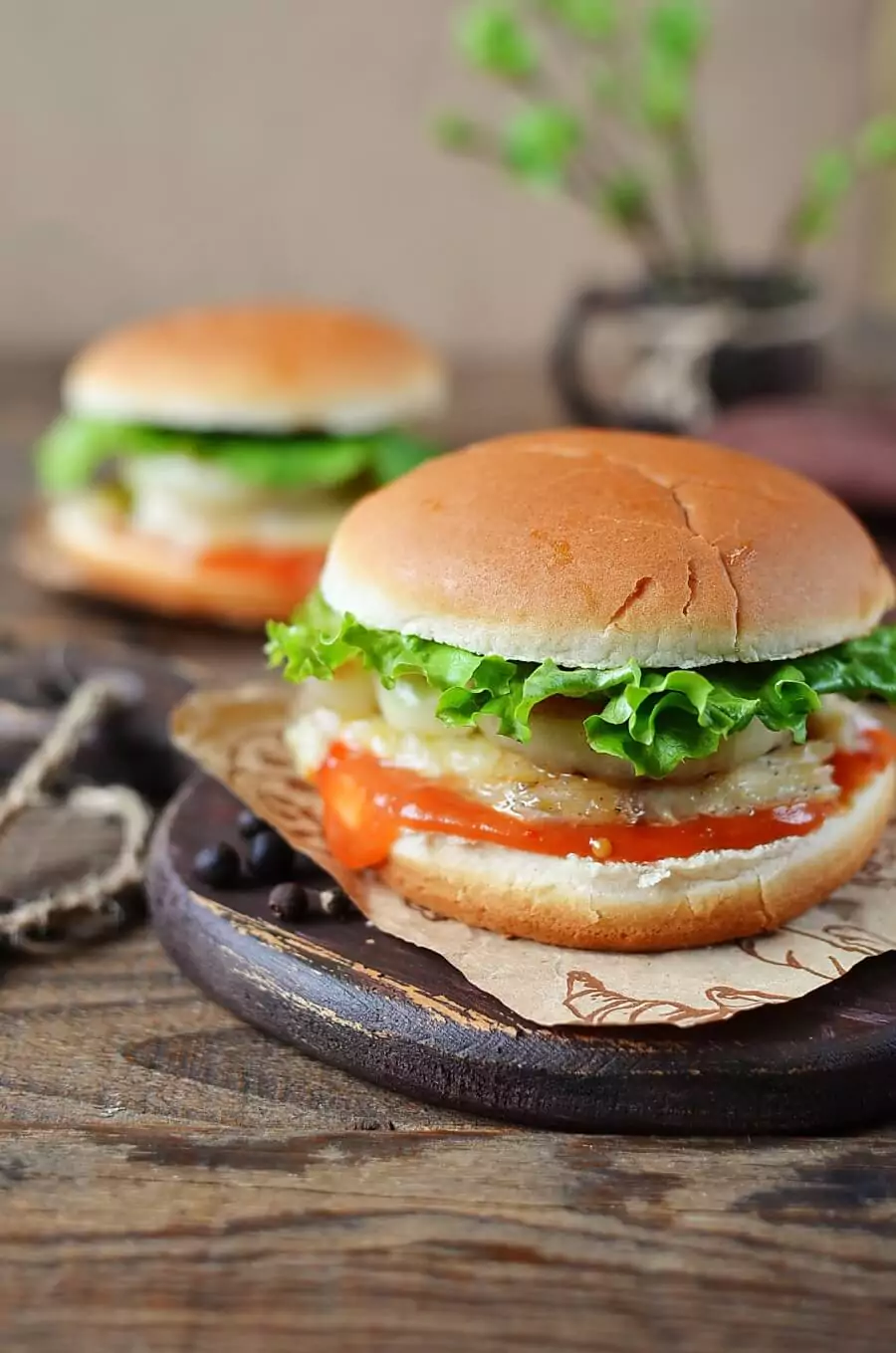 Baked Fish Subs