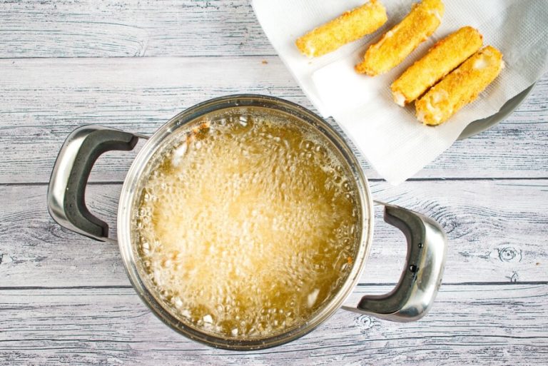 Step 4 - Fried Mozzarella Sticks