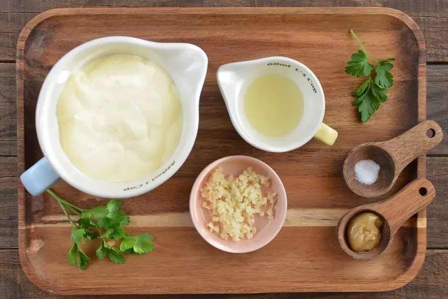 Ingredients for Garlic Mayonnaise
