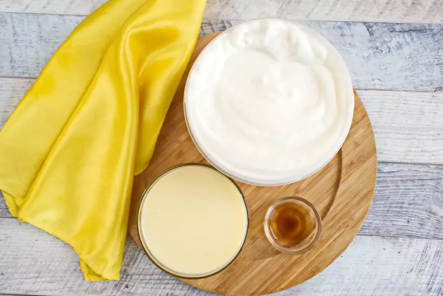 Ingredients for Homemade Vanilla Ice Cream