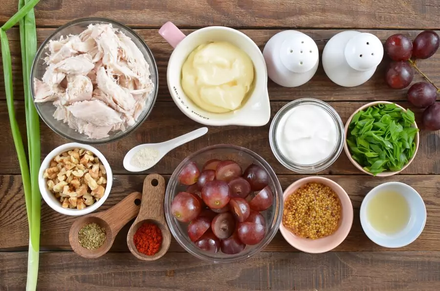 Ingredients for Low-Carb Chicken Salad