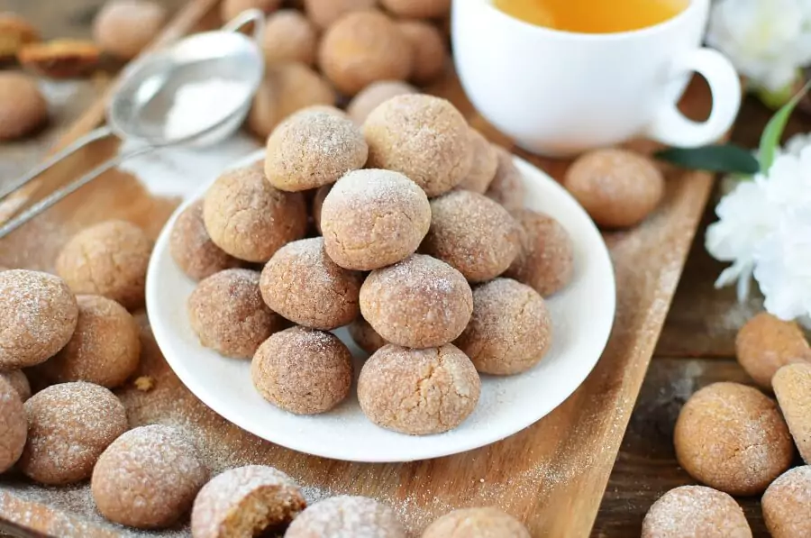 How to Cook Mexican Cinnamon Cookies Recipe - Polvorones de Canele Mexican-style Cookies Recipe - Traditional Pan de Polvo Cinnamon Sugar Cookies Recipe