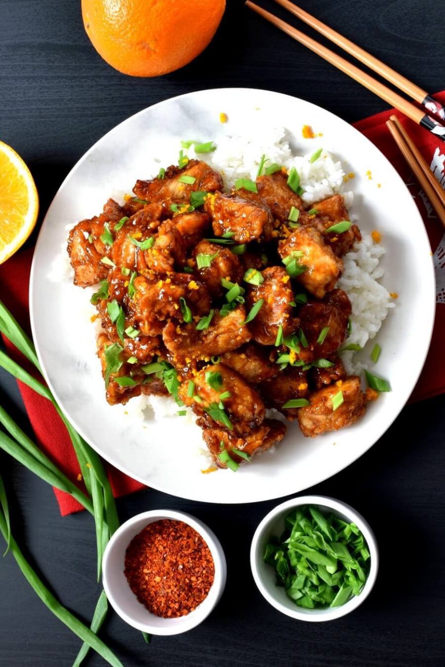 Spicy Chinese Orange Chicken Recipe - Cook.me Recipes